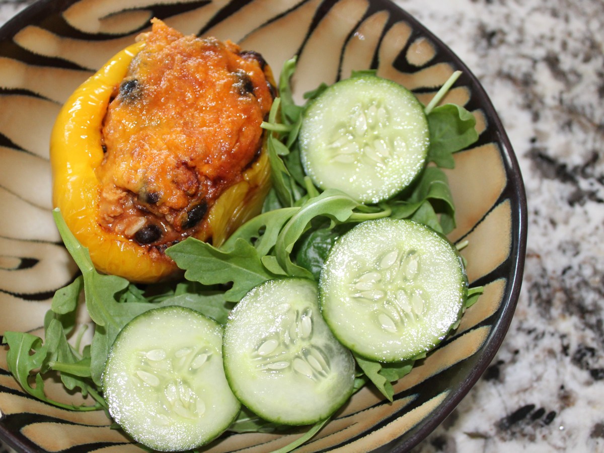 Air-fried Roasted Stuffed Peppers